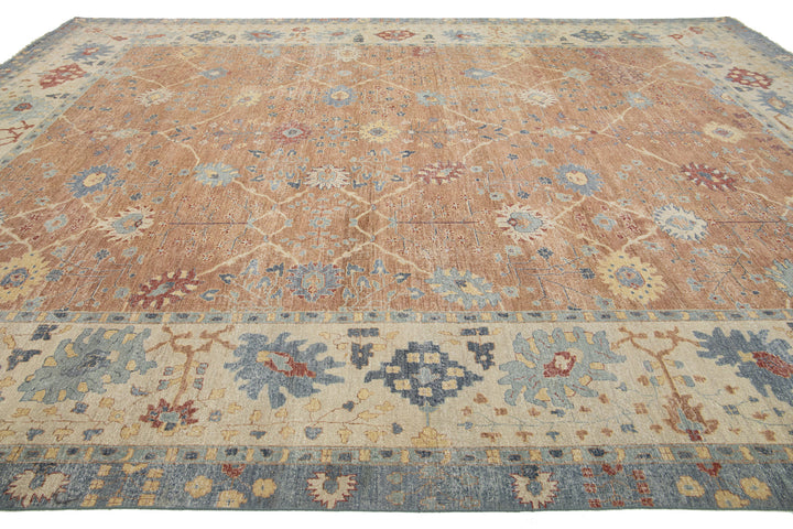 Modern Artisan Tabriz Wool Rug 13 X 17
