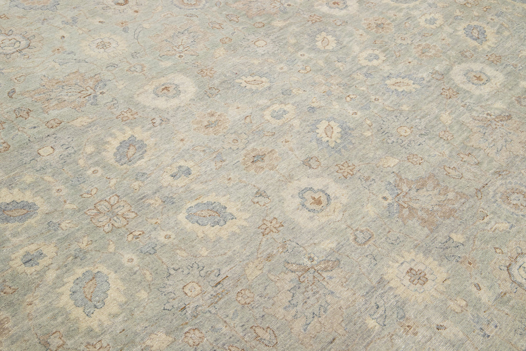 Modern Artisan Indian Wool Rug 12 X 15