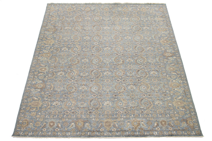 Modern Artisan Indian Wool Rug 9 X 12