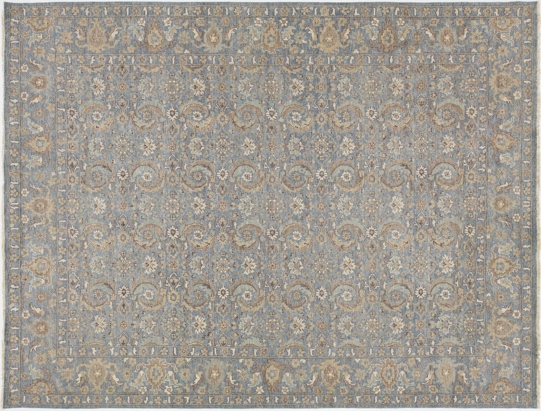 Modern Indian Wool Rug 9 X 12