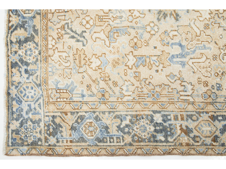 Antique Heriz Wool Rug 6 X 8