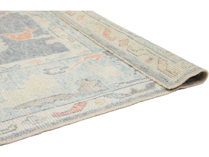 Modern Oushak Wool Runner 7 X 20