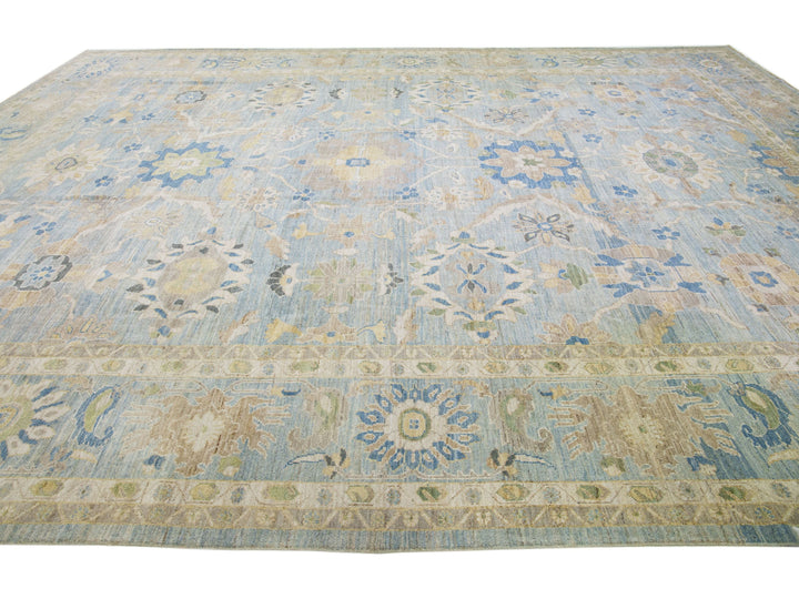 Modern Sultanabad Wool Rug 15 X 19