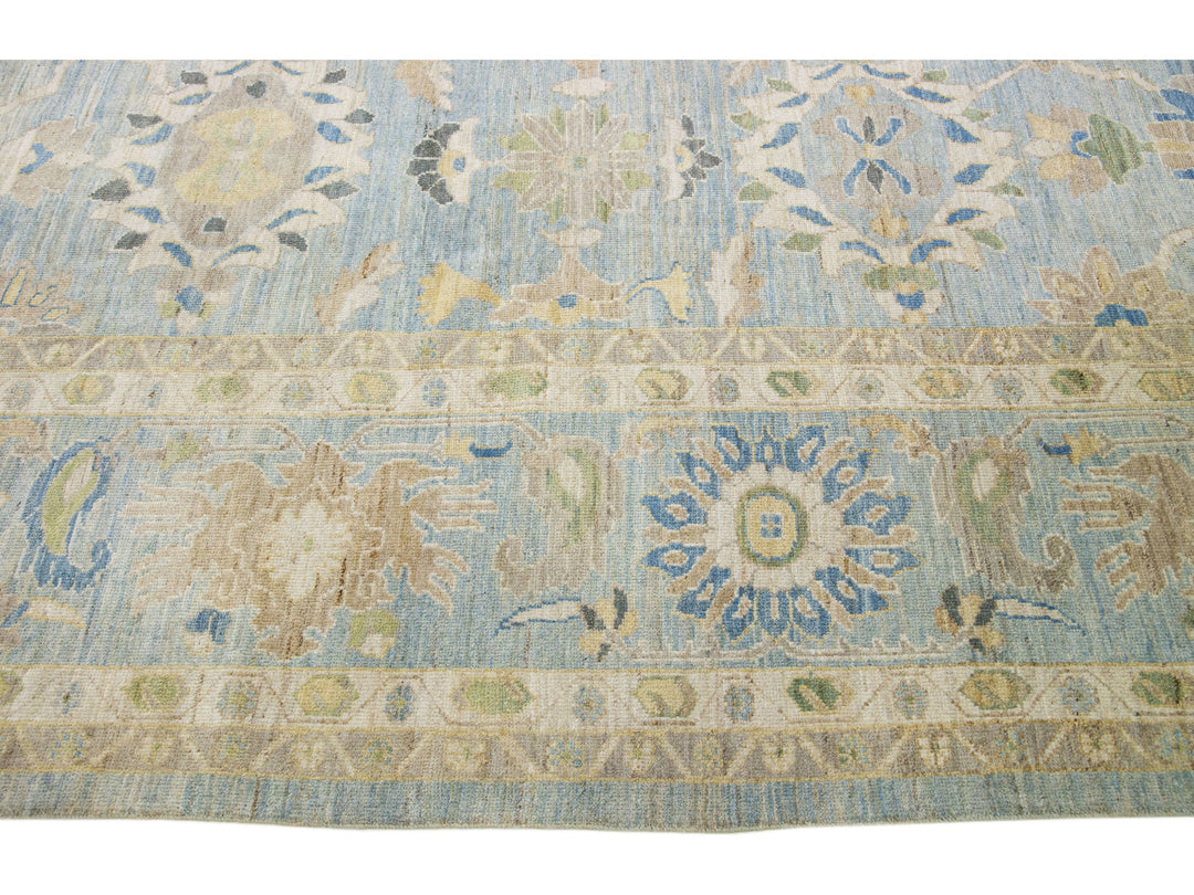 Modern Sultanabad Wool Rug 15 X 19