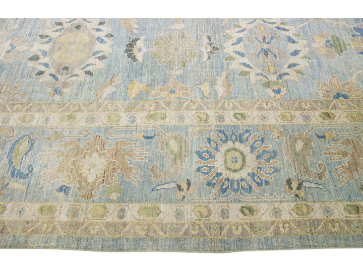 Modern Sultanabad Wool Rug 15 X 19