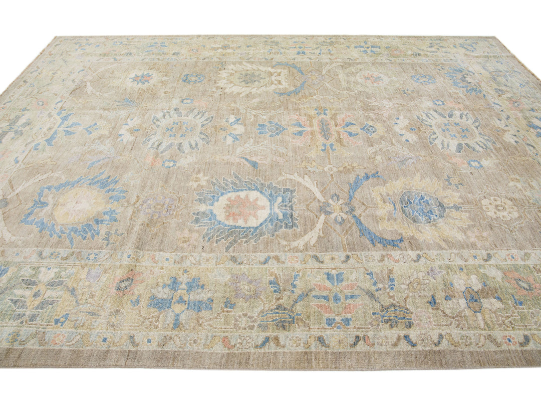 Modern Sultanabad Wool Rug 9 X 12