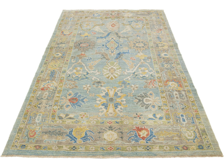 Modern Sultanabad Wool Rug 6 X 11