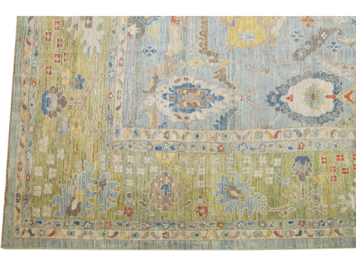 Modern Sultanabad Wool Rug 13 X 18