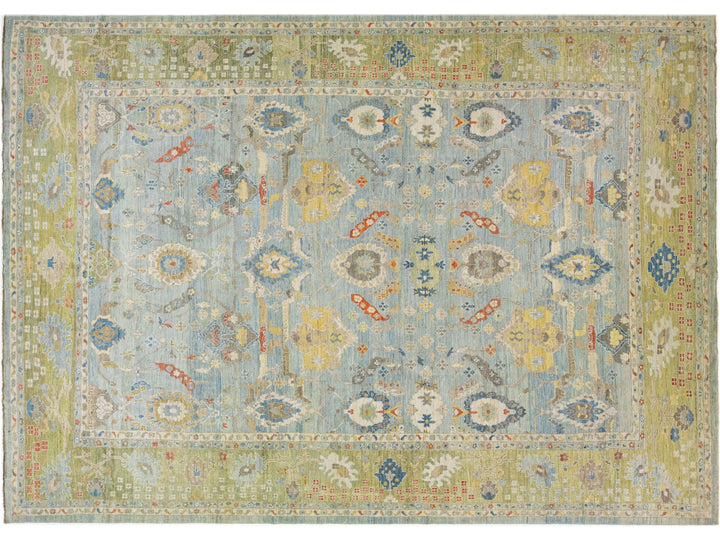 Modern Sultanabad Wool Rug 13 X 18