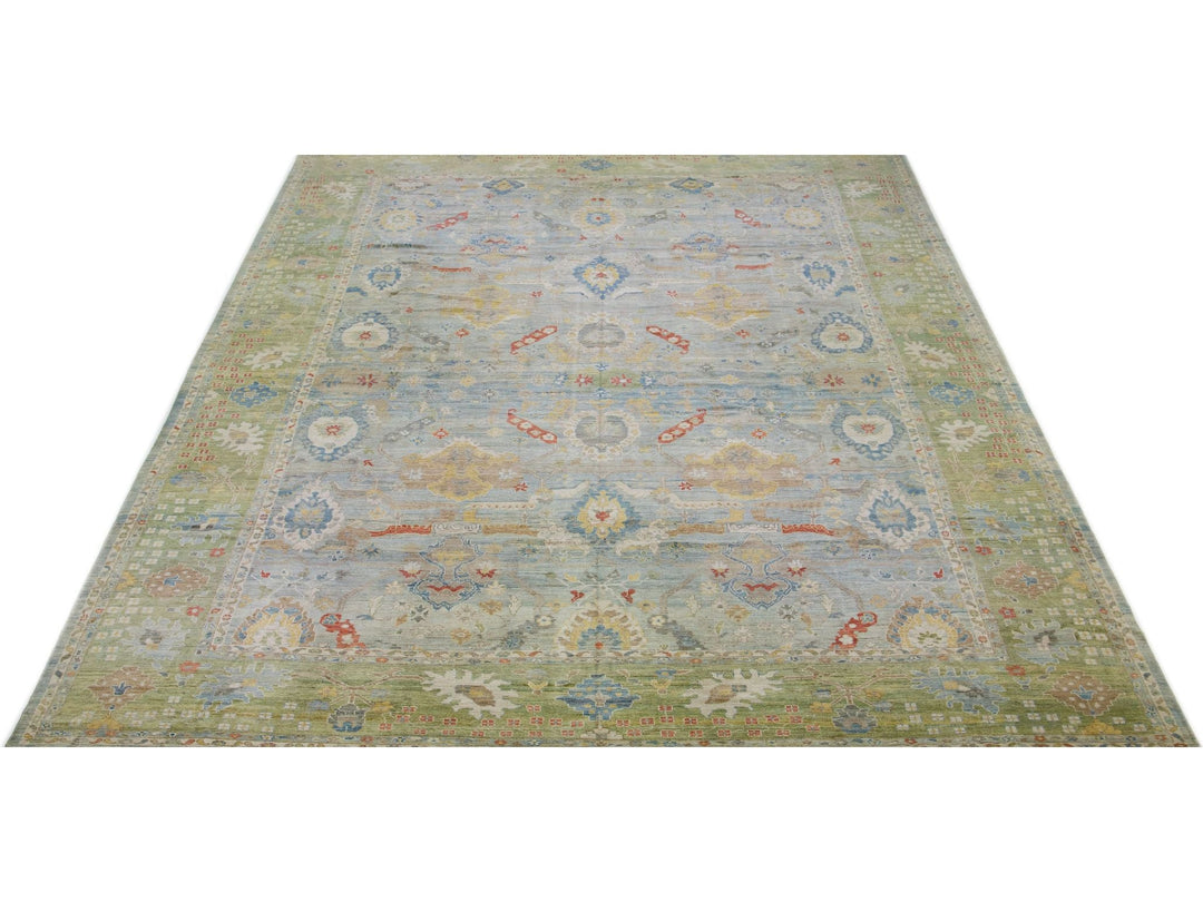 Modern Sultanabad Wool Rug 17 X 24