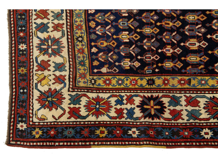 Antique Kazak Runner 4 X 14