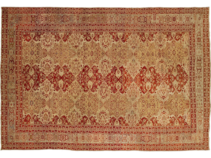 Antique Persian Sultanabad Wool Rug 15 X 22