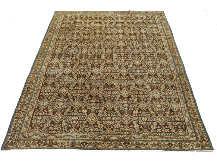 Antique Malayer Wool Rug 7 X 10
