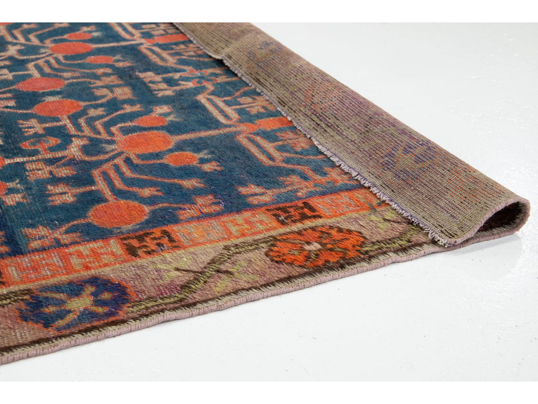 Antique Samarkand Wool Rug 5 X 10