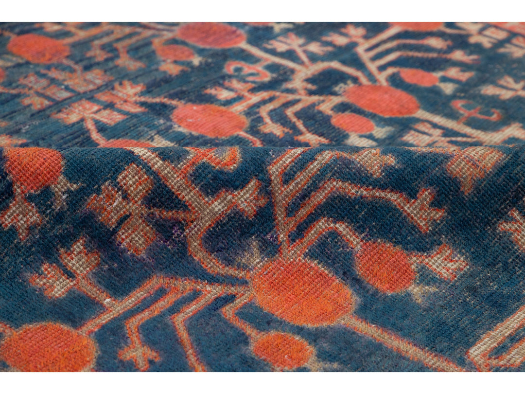 Antique Samarkand Wool Rug 5 X 10
