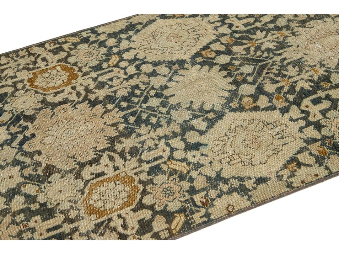 Antique Karabagh Wool Runner 3 X 18