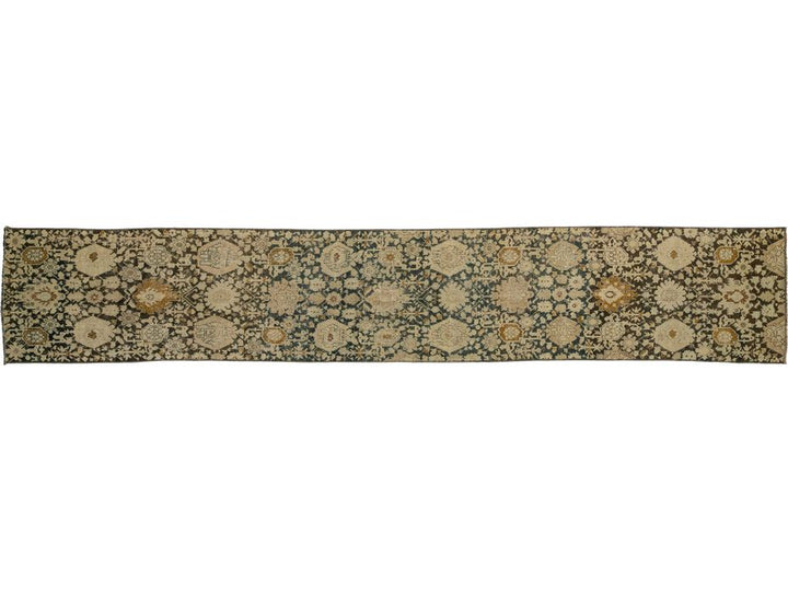 Antique Karabagh Wool Runner 3 X 18