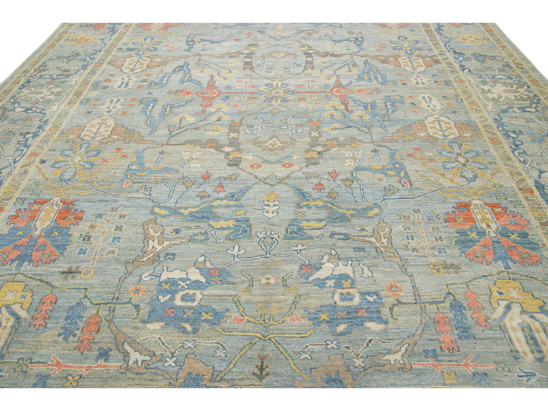 Modern Sultanabad Wool Rug 12 X 15