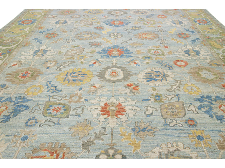 Modern Sultanabad Wool Rug 13 X 16