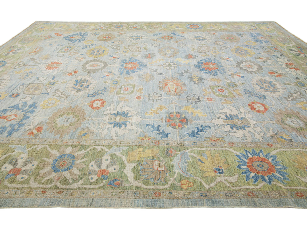 Modern Sultanabad Wool Rug 13 X 16