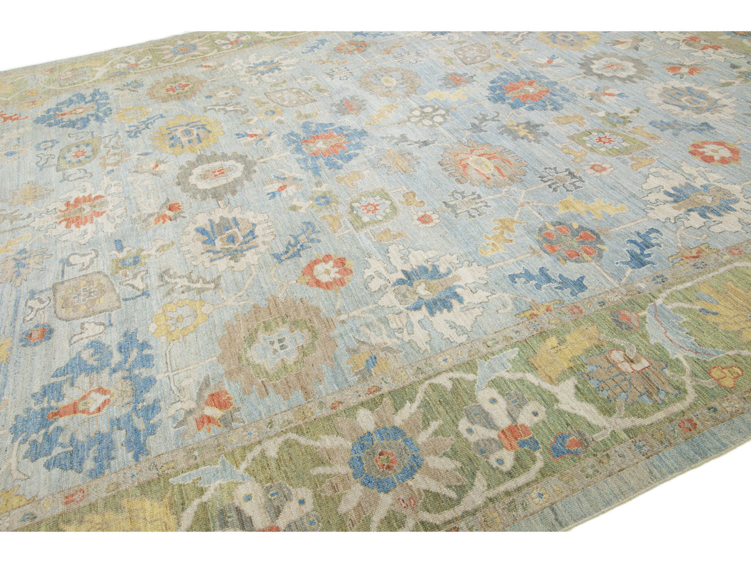 Modern Sultanabad Wool Rug 13 X 16