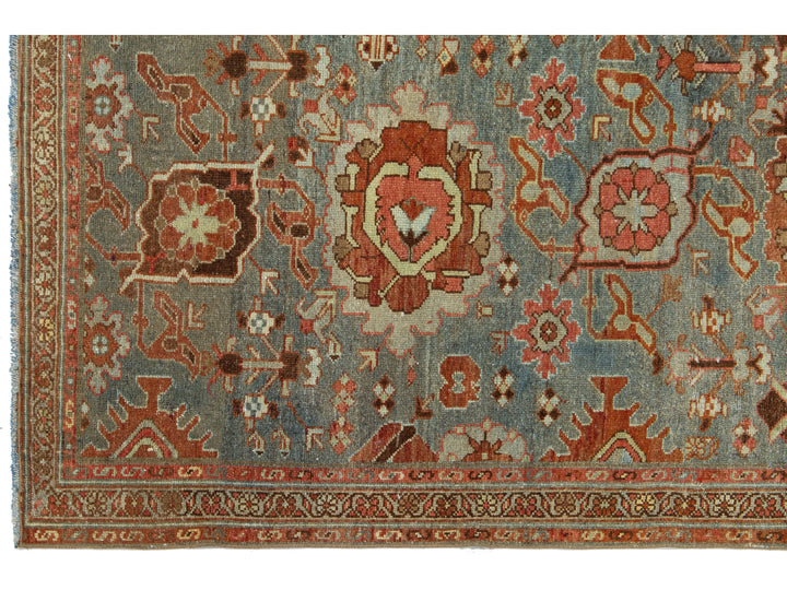Antique Heriz Wool Runner 3 X 14