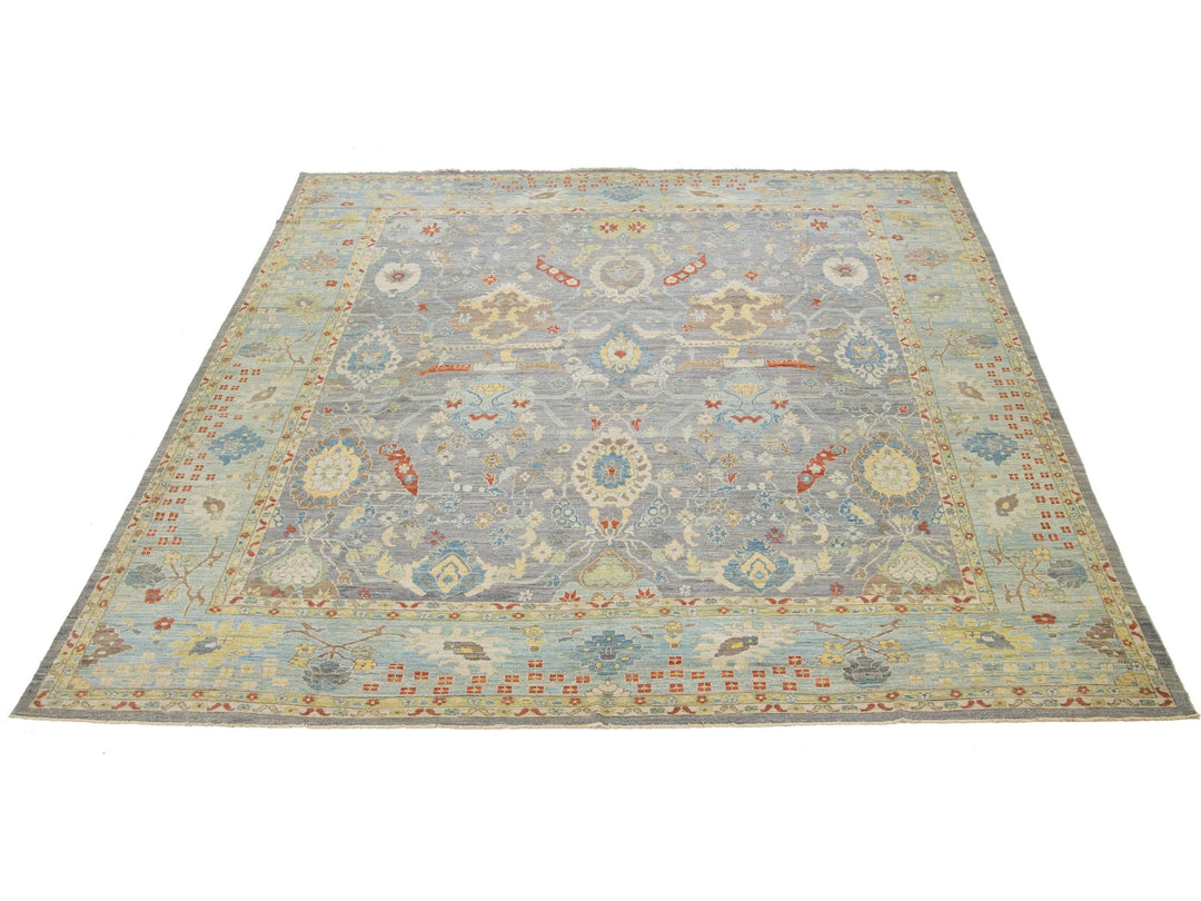 Modern Sultanabad Wool Rug 15 X 17