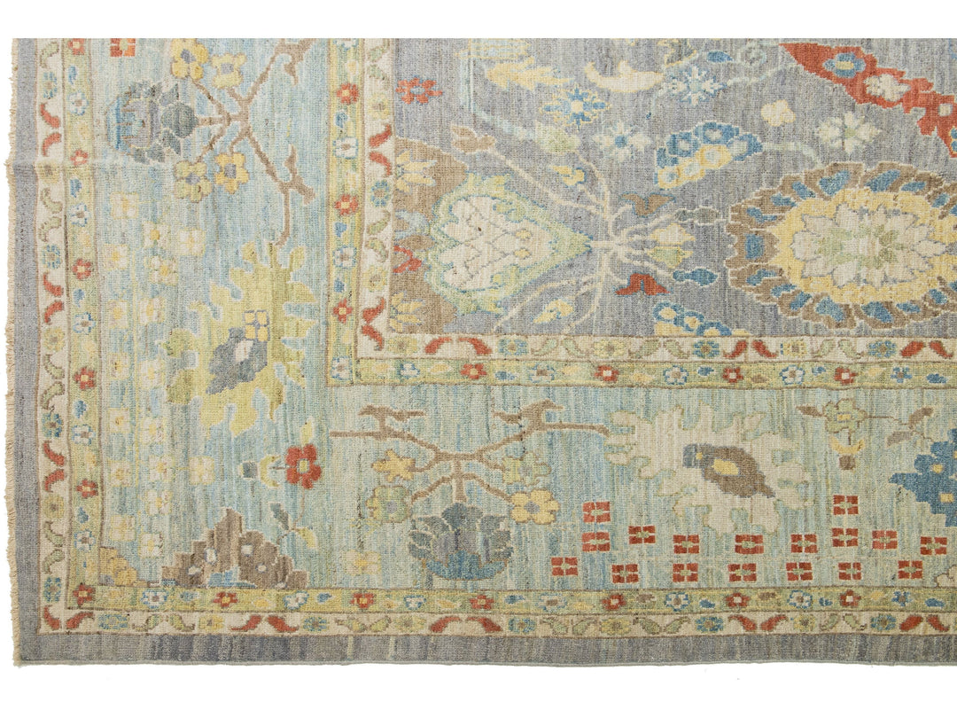 Modern Sultanabad Wool Rug 15 X 17