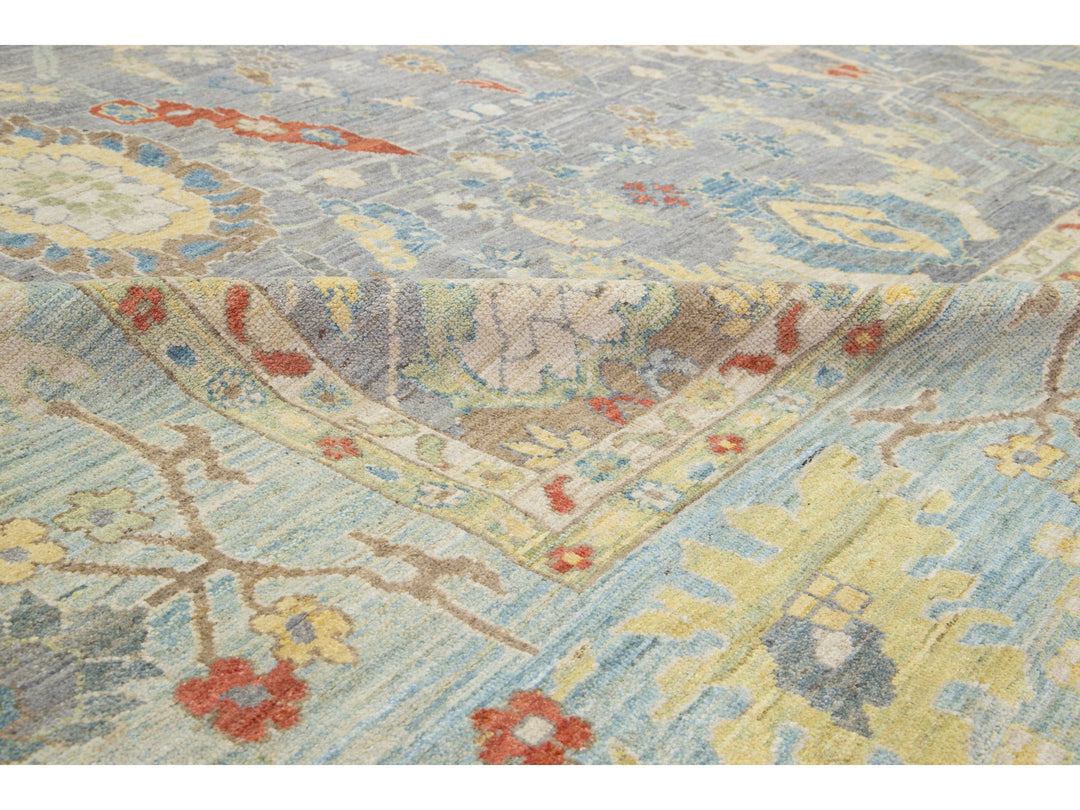 Modern Sultanabad Wool Rug 15 X 17