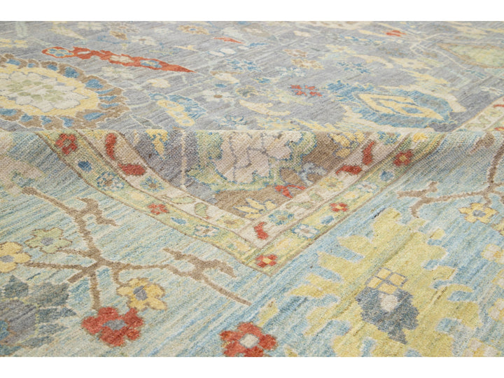 Modern Sultanabad Wool Rug 15 X 17