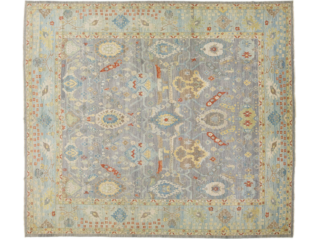 Modern Sultanabad Wool Rug 15 X 17