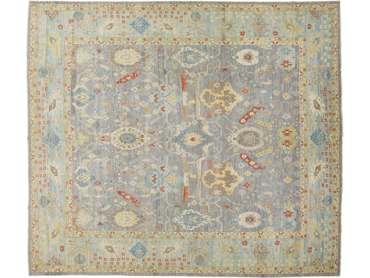 Modern Sultanabad Wool Rug 15 X 17