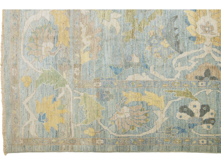 Modern Sultanabad Wool Rug 12 X 15