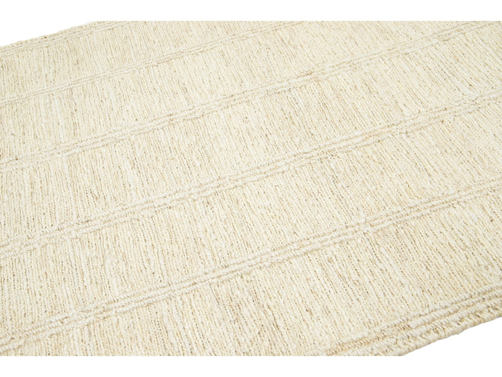 Modern Soumak Natural Jute Rug 5 X 8