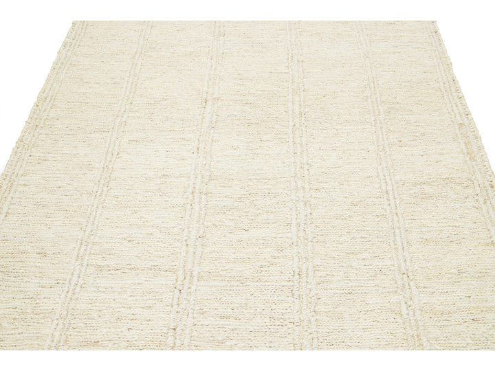 Modern Soumak Natural Jute Rug 5 X 8