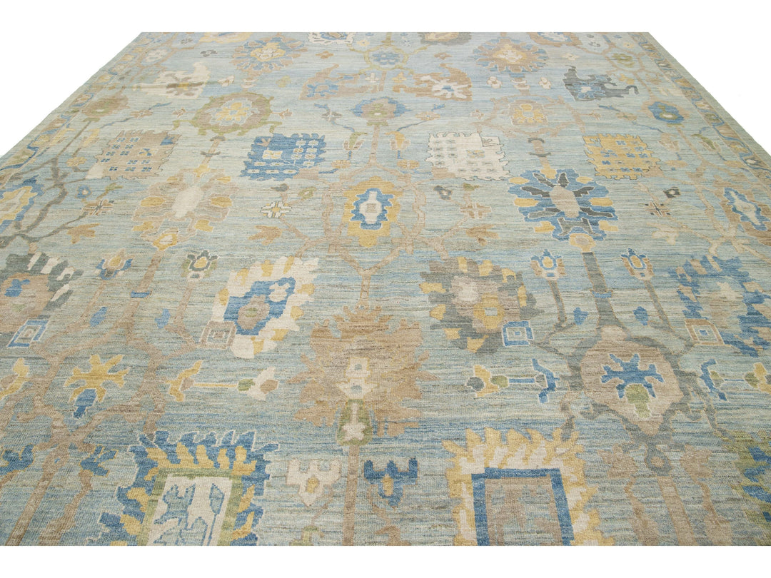 Modern Sultanabad Wool Rug 12 X 16