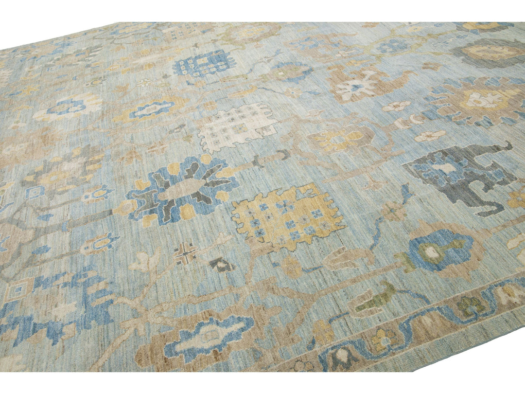 Modern Sultanabad Wool Rug 12 X 16
