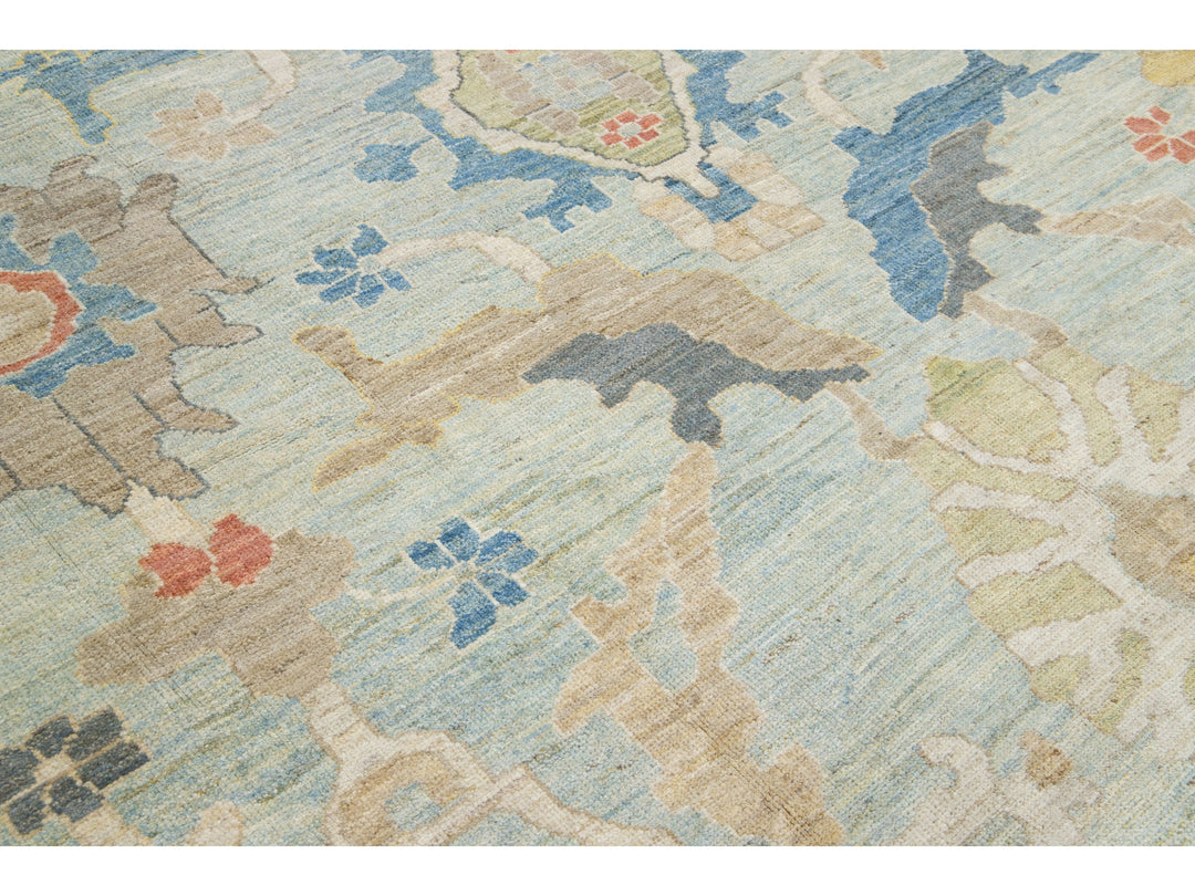 Modern Sultanabad Wool Rug 10 X 15