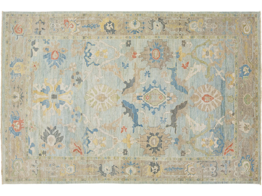 Modern Sultanabad Wool Rug 10 X 15