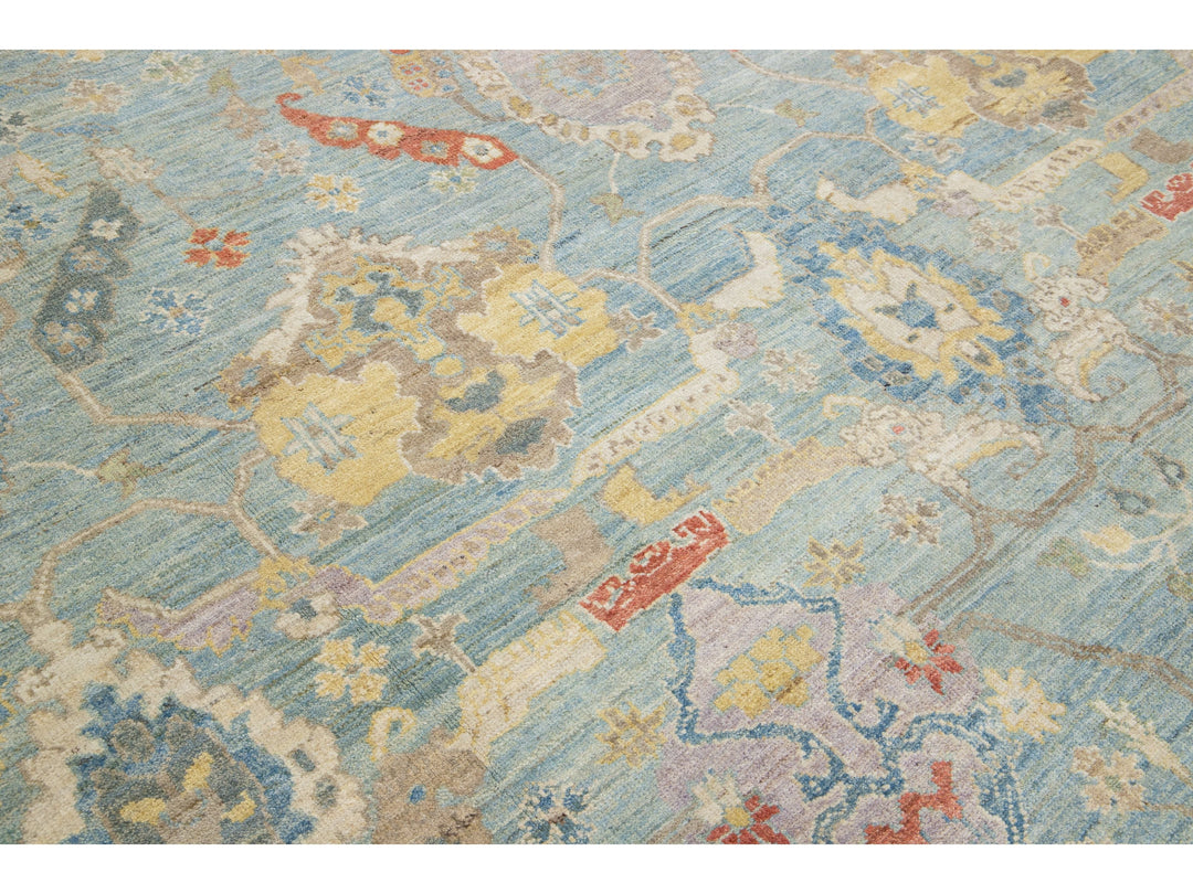 Modern Sultanabad Wool Rug 13 X 15