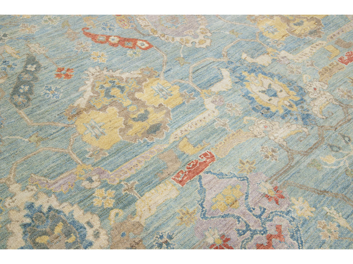 Modern Sultanabad Wool Rug 13 X 15