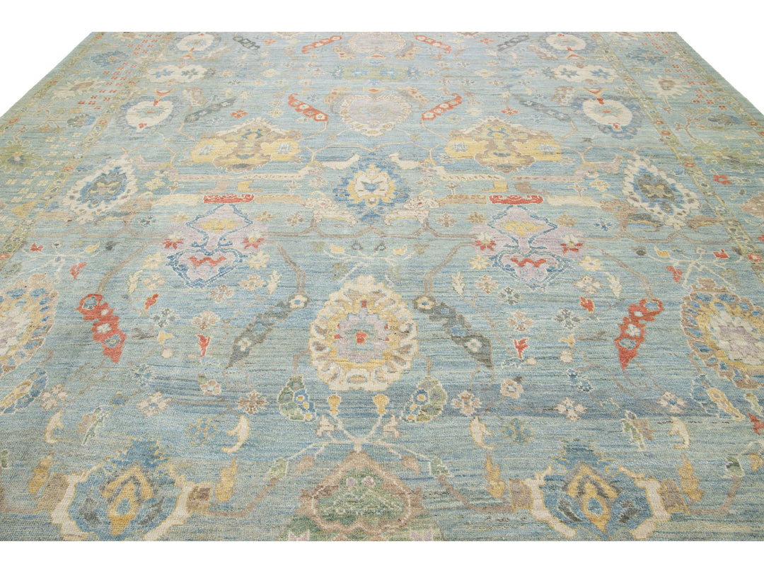 Modern Sultanabad Wool Rug 13 X 15