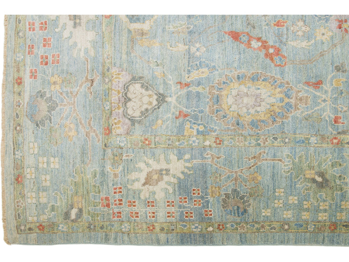 Modern Sultanabad Wool Rug 13 X 15