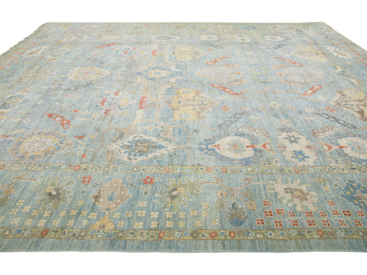 Modern Sultanabad Wool Rug 13 X 15