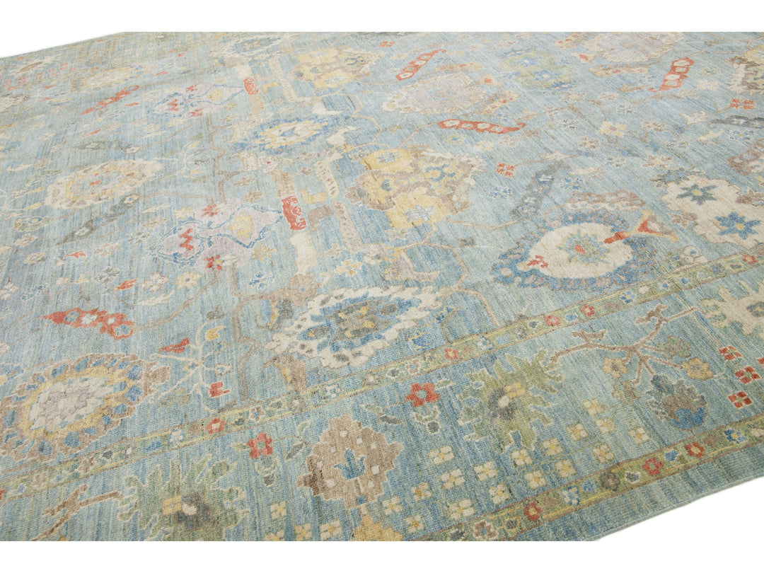 Modern Sultanabad Wool Rug 13 X 15