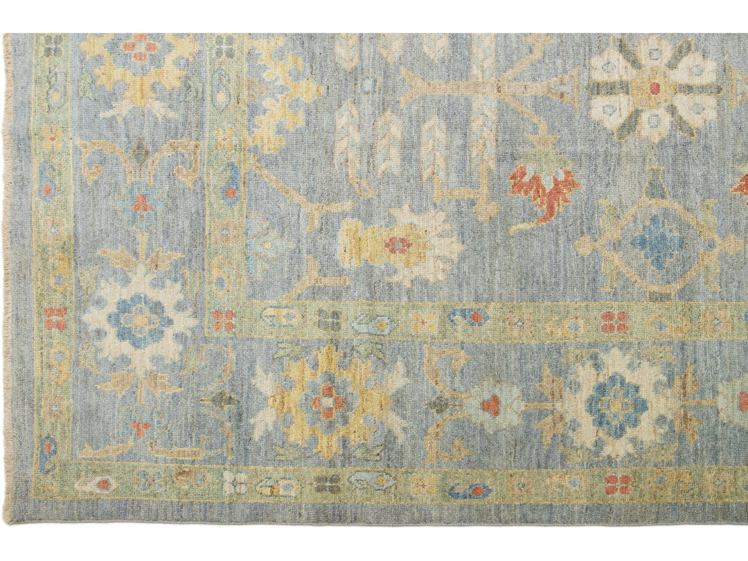 Modern Sultanabad Wool Rug 13 X 17