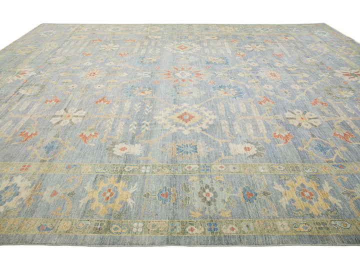 Modern Sultanabad Wool Rug 13 X 17