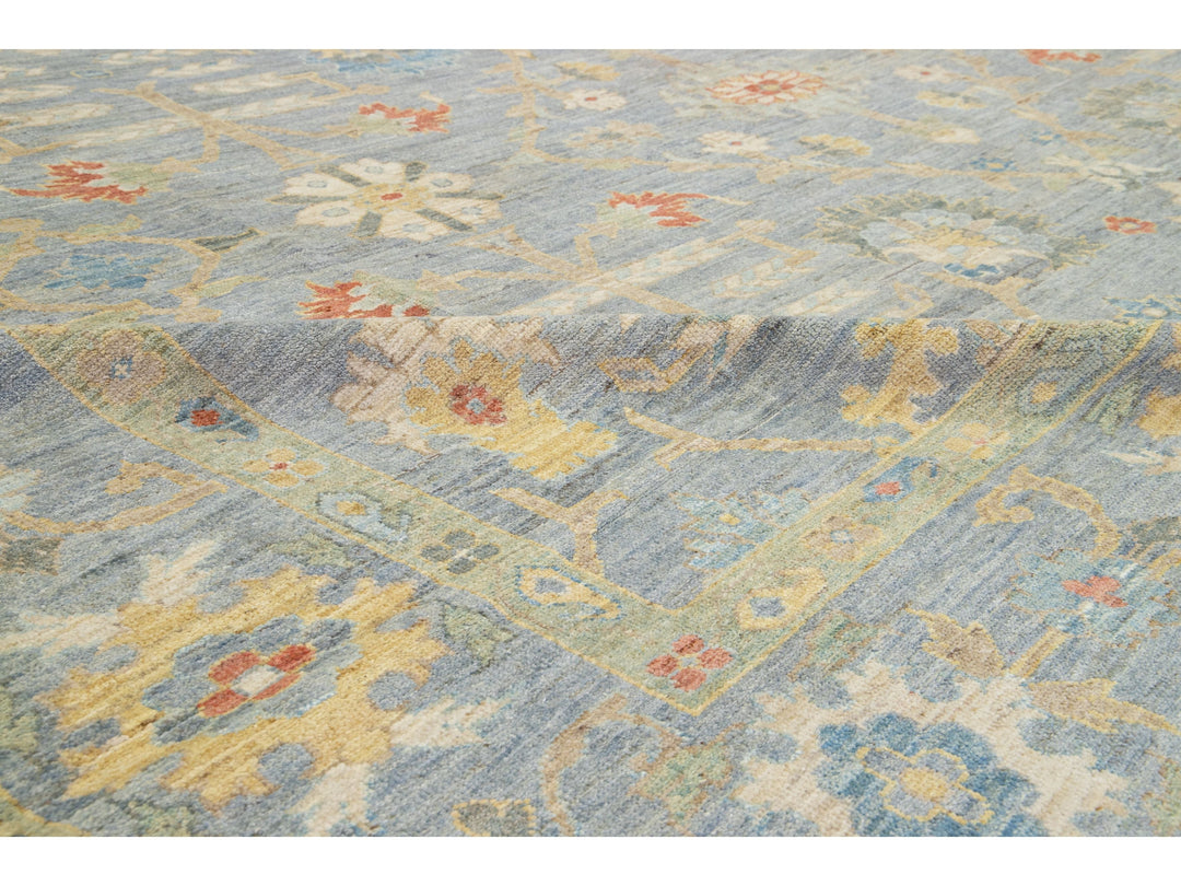 Modern Sultanabad Wool Rug 13 X 17