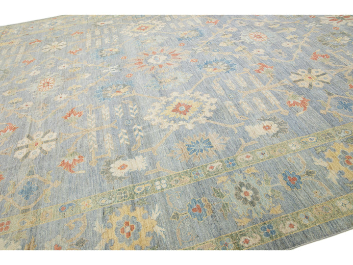 Modern Sultanabad Wool Rug 13 X 17