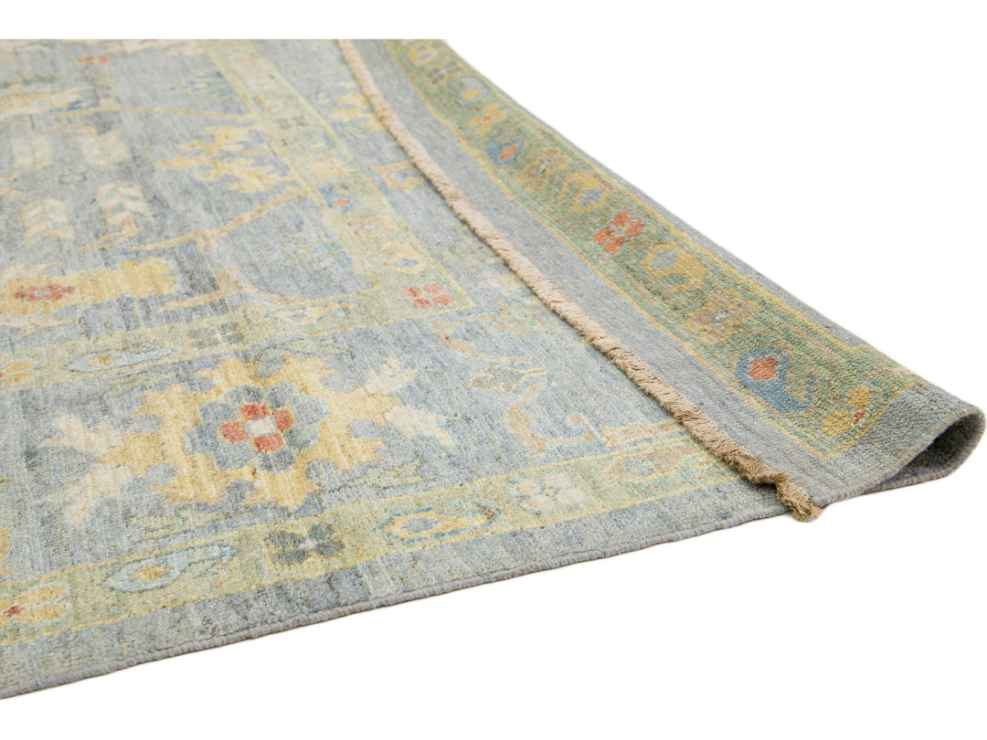 Modern Sultanabad Wool Rug 13 X 17